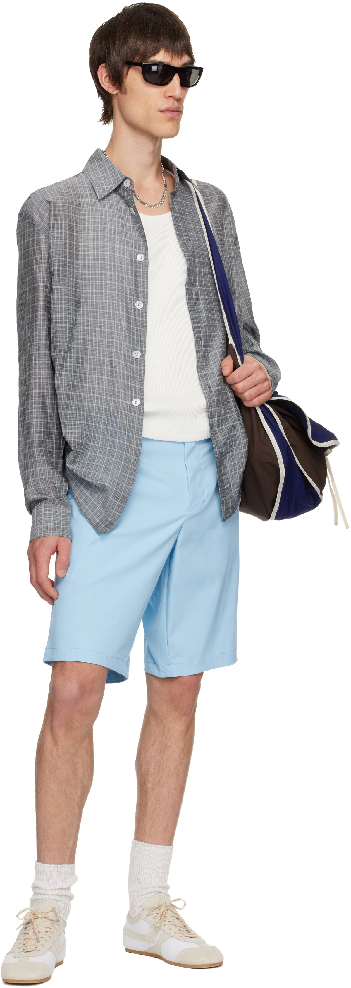 BOSS Blue Water-Repellent Shorts