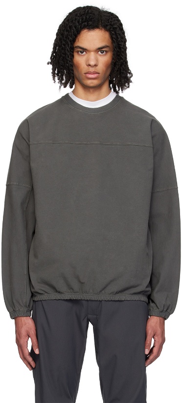 Photo: GR10K Gray Paneled Sweatshirt