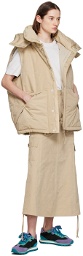 Marc Jacobs Beige Oversized Puffer Vest