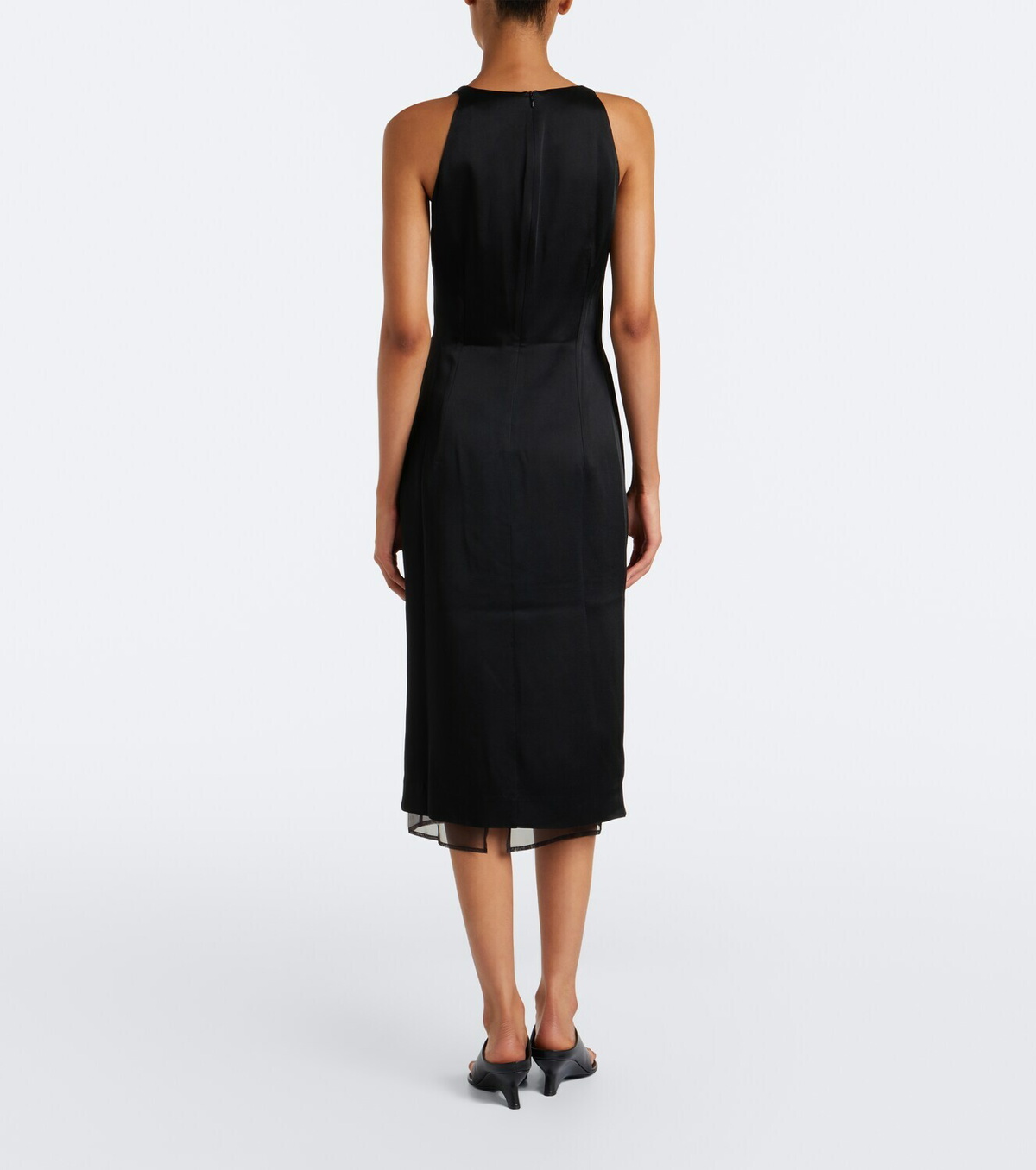 Róhe Gathered midi dress