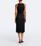 Róhe Gathered midi dress