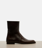 Khaite Colt leather ankle boots