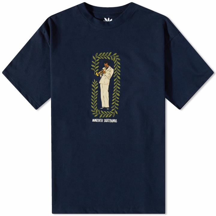Photo: Magenta Men's Miles Davis T-Shirt in Dark Navy