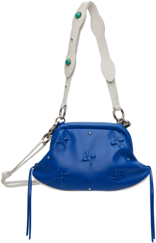 Photo: ADER error Blue Studded Messenger Bag