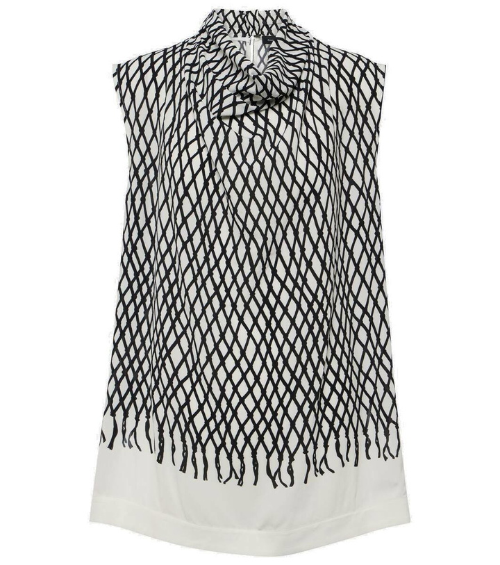 Photo: Proenza Schouler Valerie printed crêpe top