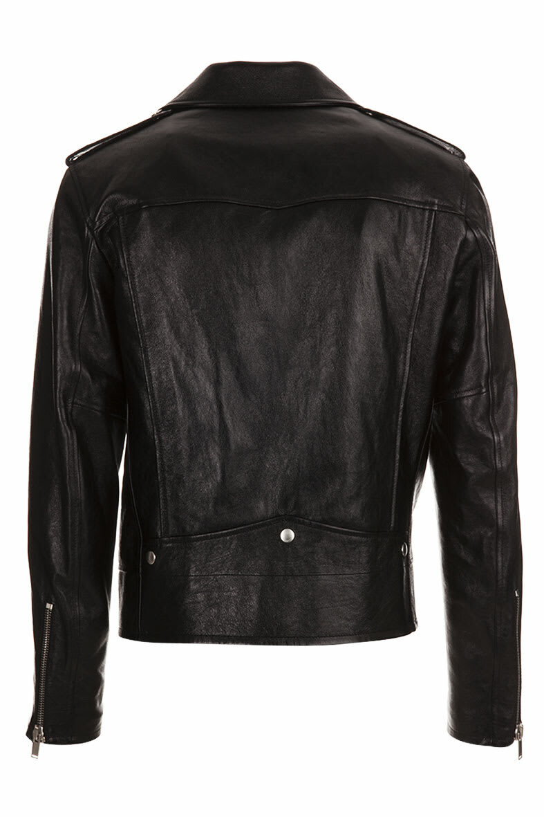 アウターその他 SAINT LAURENT 'Motorcycle' biker jacket Black Saint Laurent Black Leather Motorcycle Jacket Saint Laurent
