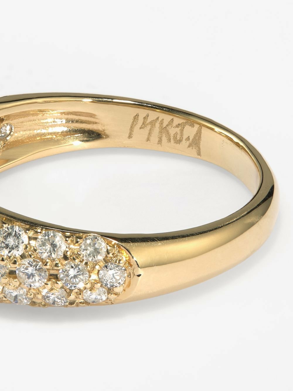 Jacquie Aiche 14K Yellow Gold Diamond Marquise Dome Ring