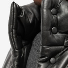 Nanushka Men's Hide Vegan Leather Puffer Jacket in Black