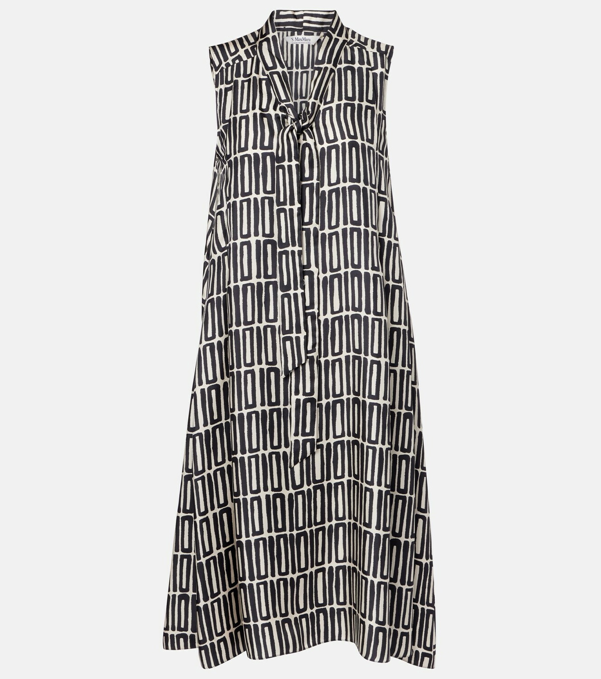 'S Max Mara Jackie silk twill midi dress
