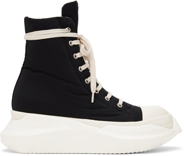 Photo: Rick Owens Drkshdw Black Abstract High-Top Sneakers