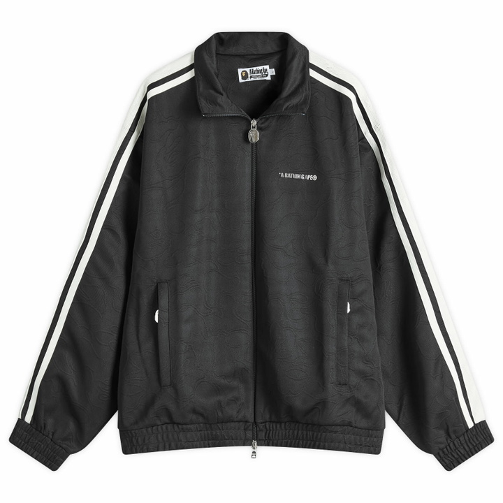 Photo: A Bathing Ape Men's Line Camo Track Jacket in Black