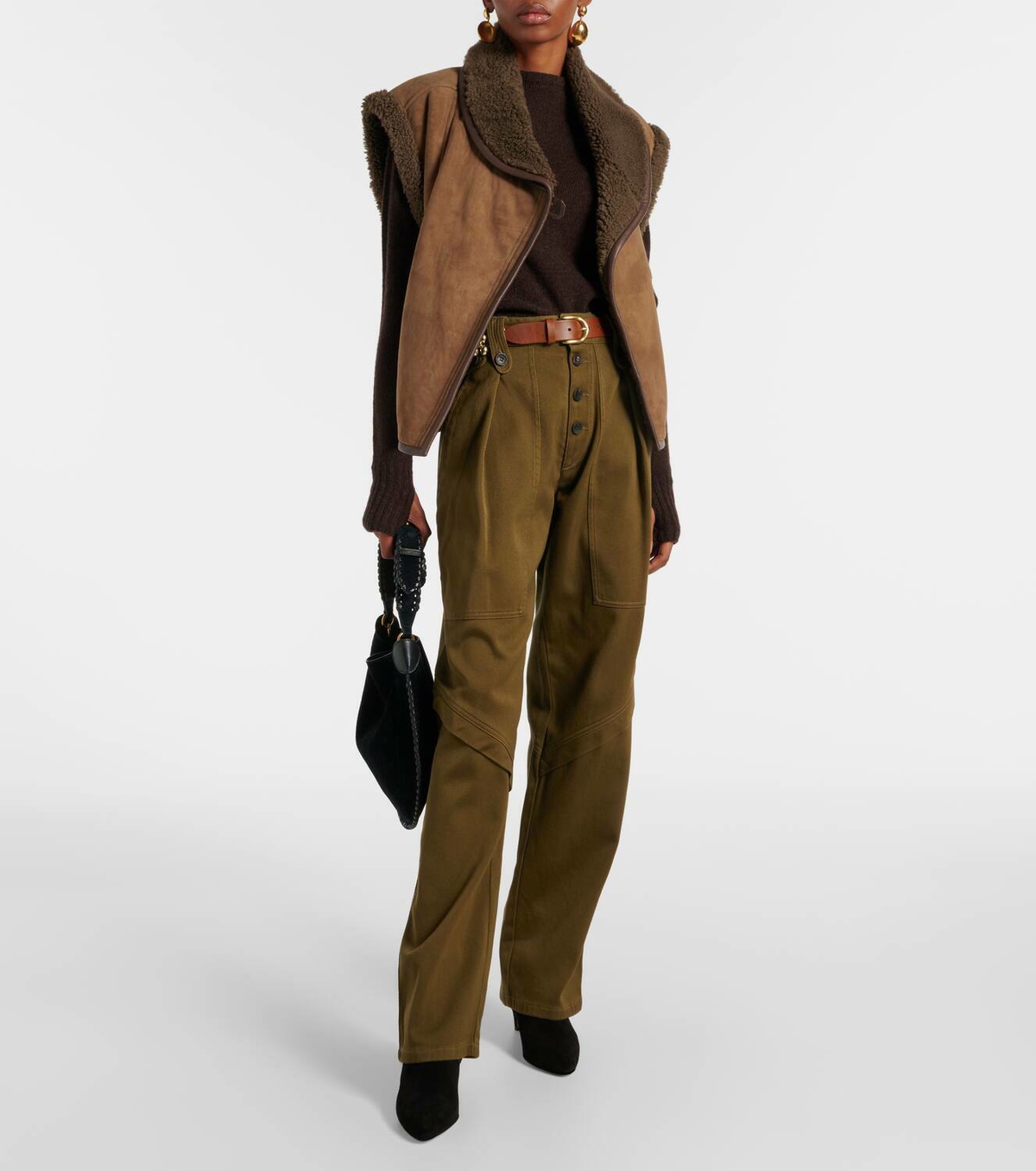 Isabel Marant Alime shearling vest Isabel Marant