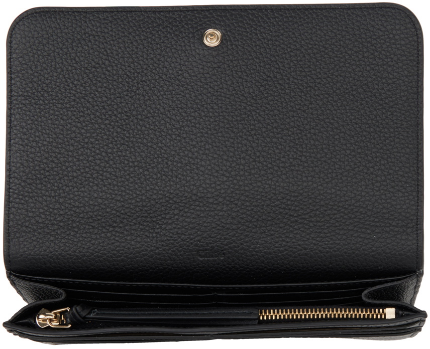 Chloé Black Alphabet Long Flap Wallet