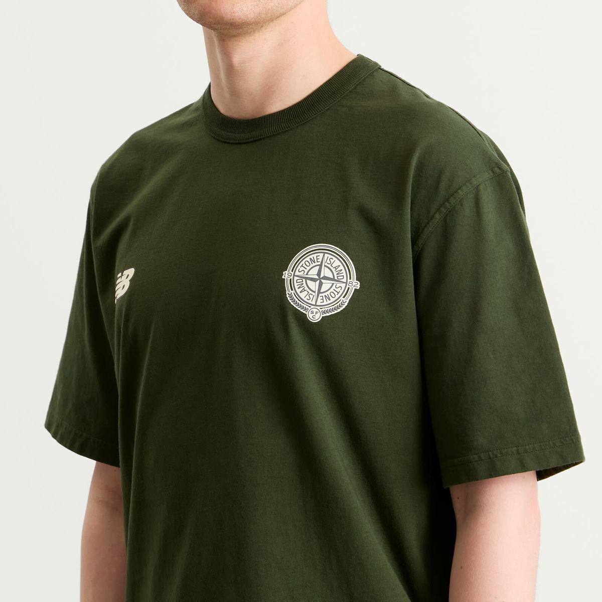 Stone Island Men's x New Balance T-Shirt in Juniper