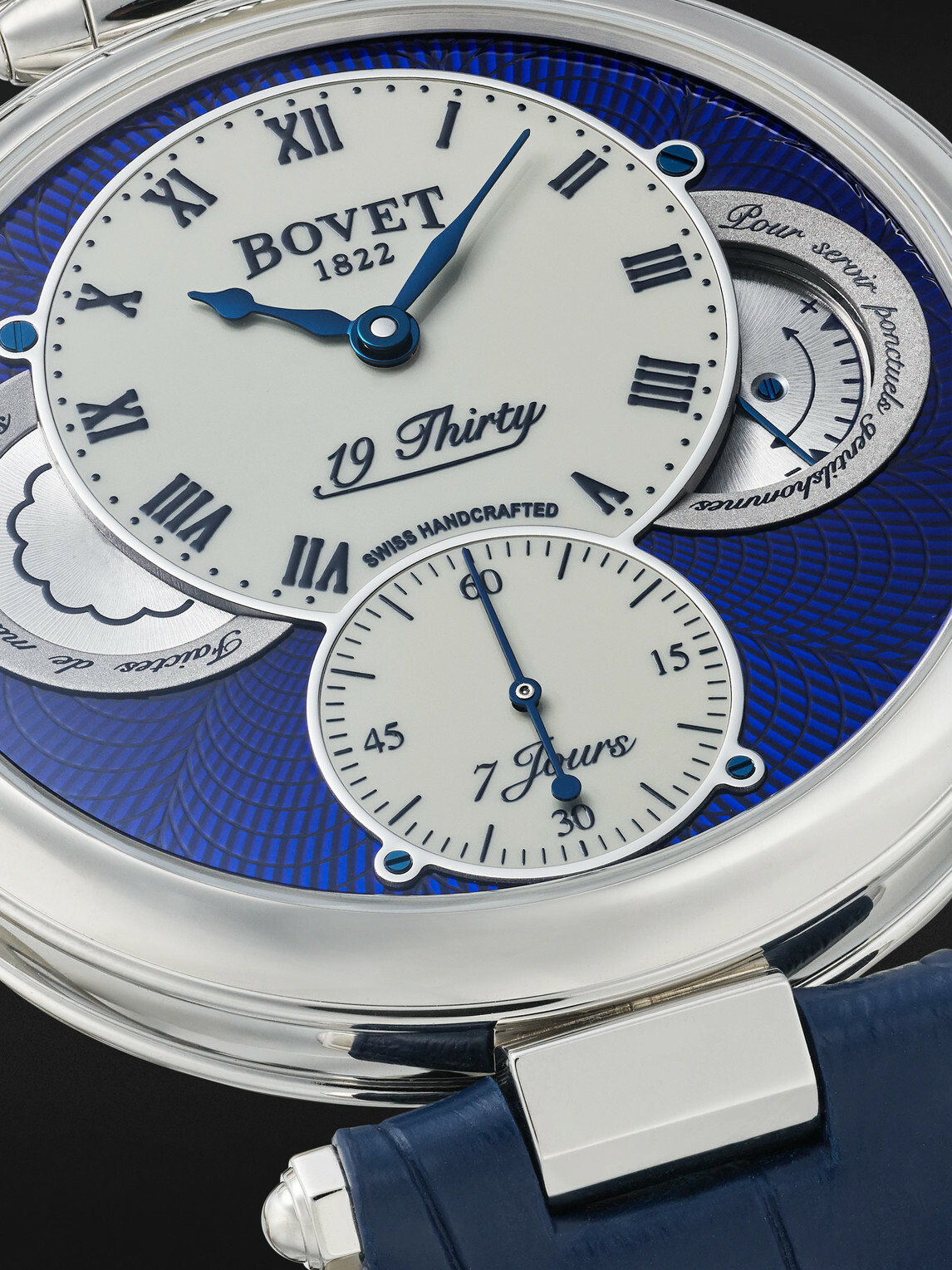 Bovet - 19Thirty Hand-Wound 42mm Stainless Steel and Rubber Watch, Ref. No. NTS0104