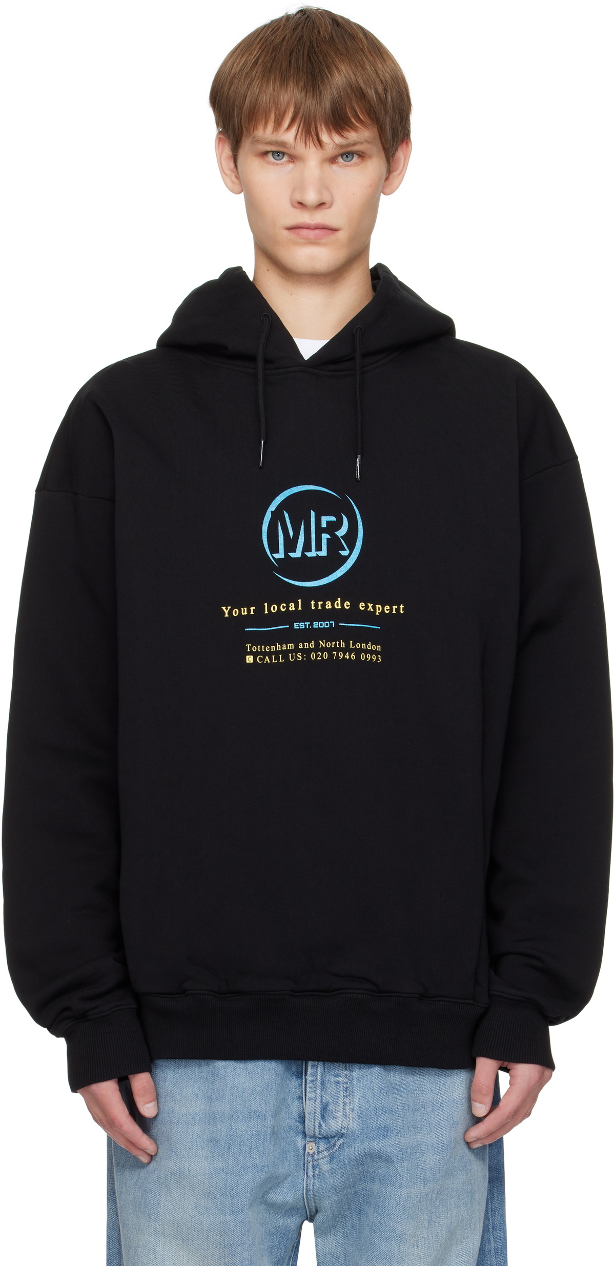 Martine Rose Black Classic Hoodie