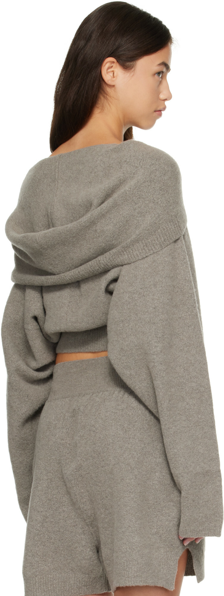 Rick Owens Gray Tower Pull Hoodie
