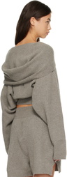 Rick Owens Gray Tower Pull Hoodie