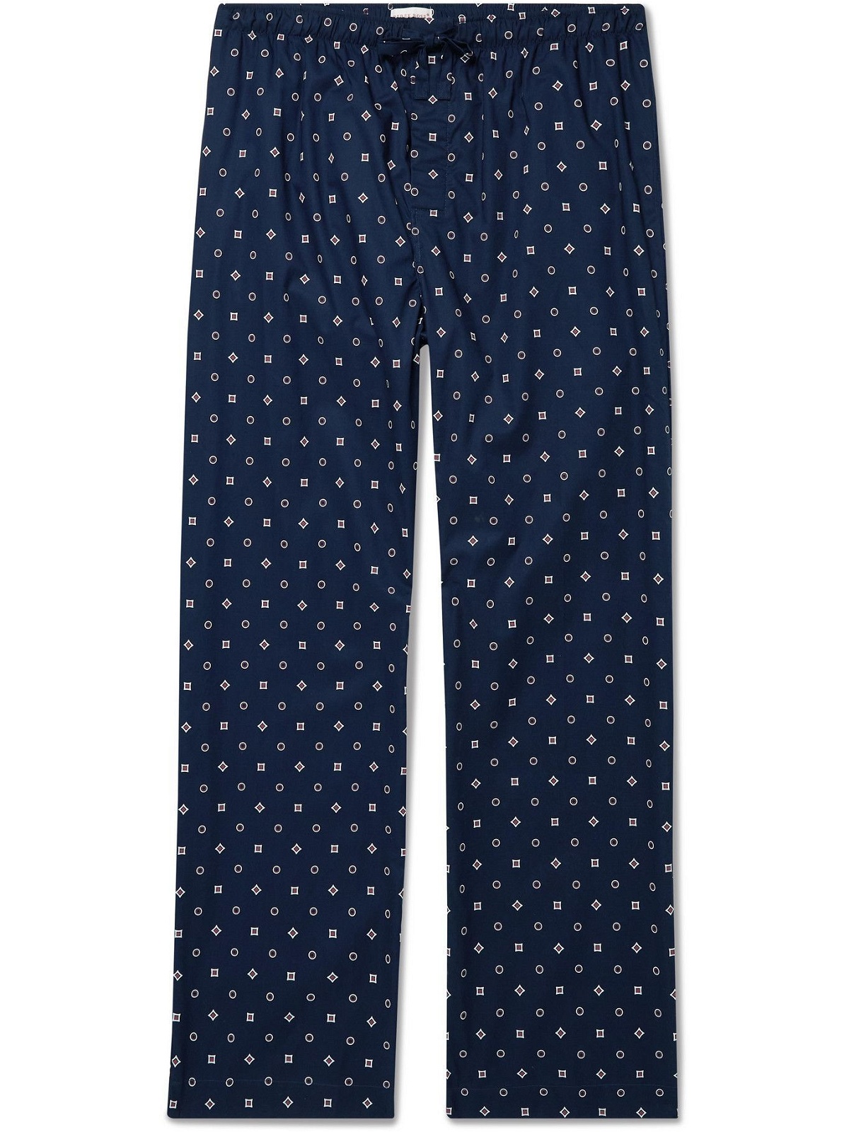 Derek Rose - Printed Cotton Pyjama Trousers - Blue Derek Rose