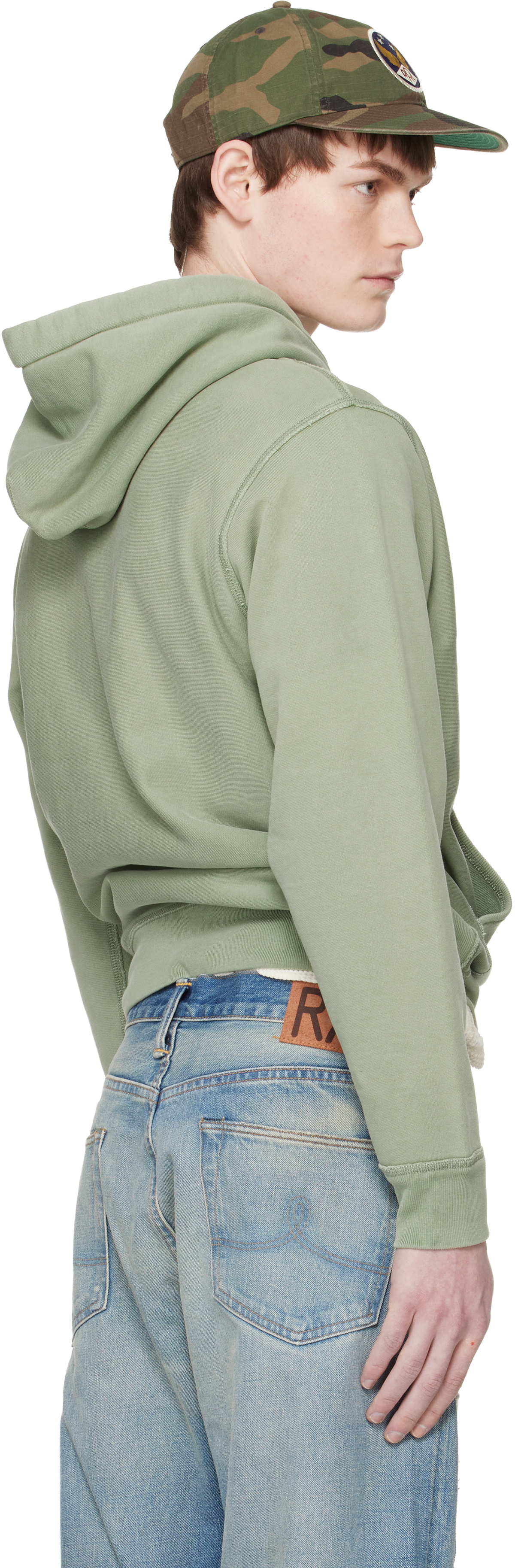 RRL Green Ranch Logo Hoodie