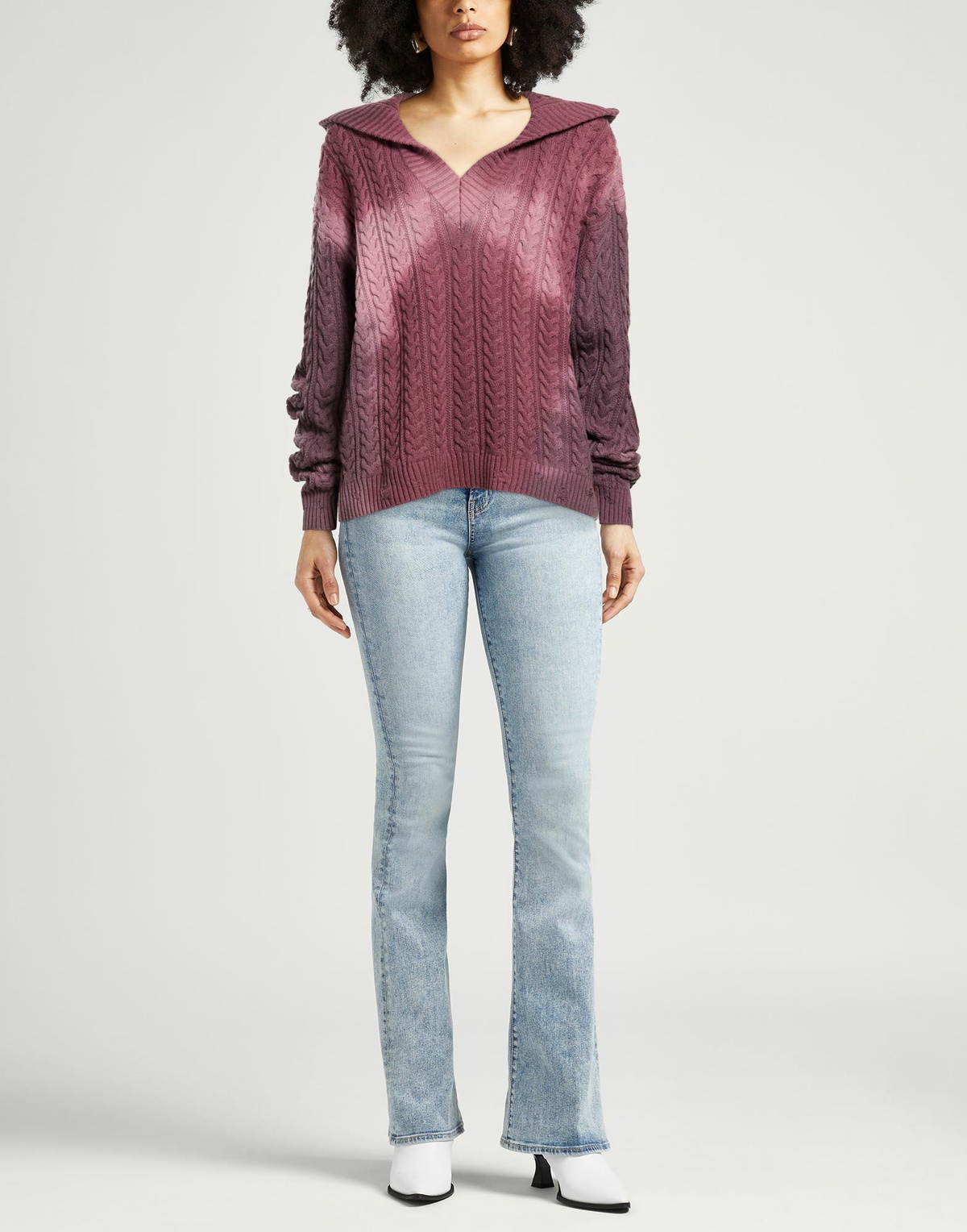 Laneus Womens Sweater Antique rose