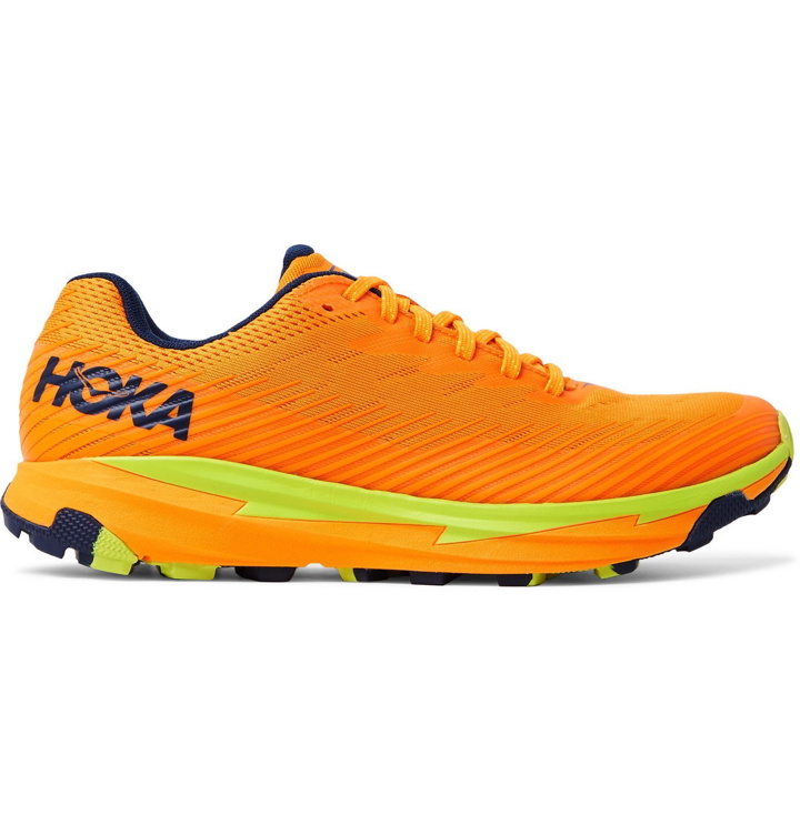 Photo: Hoka One One - Torrent 2 Rubber-Trimmed Mesh Trail Running Shoes - Orange