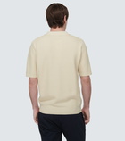 Sunspel Textured cotton polo shirt