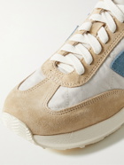 VISVIM - FKT Runner Suede-Trimmed Nylon and Cotton-Blend Sneakers - Neutrals