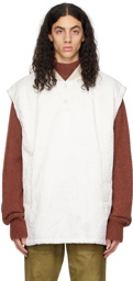 Dries Van Noten White Pullover Vest