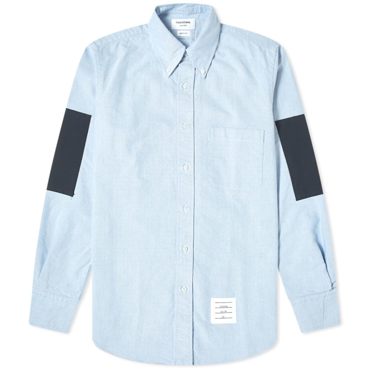 Photo: Thom Browne Elbow Patch Button Down Oxford Shirt