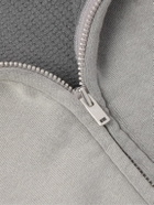 SAINT MXXXXXX - Distressed Cotton-Jersey Zip-Up Hoodie - Gray