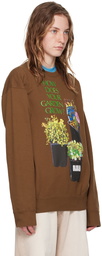 JW Anderson Brown Flower Pot Sweatshirt