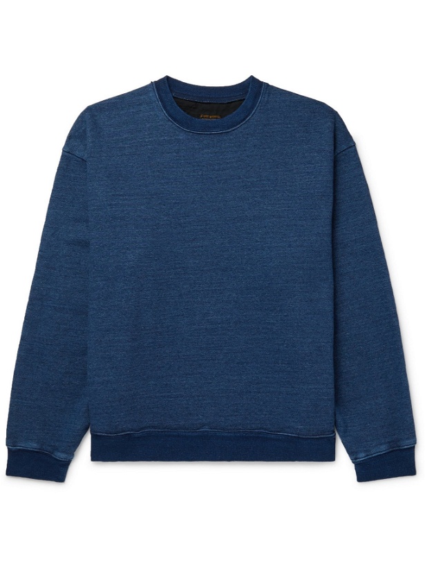 Photo: KAPITAL - Patchwork-Panelled Cotton-Jersey Sweatshirt - Blue