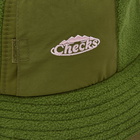 Checks Downtown Men's Pile Fleece Bucket Hat in Green