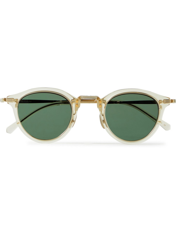 Photo: MR LEIGHT - Stanley S Round-Frame Acetate and Gold-Tone Sunglasses - Neutrals