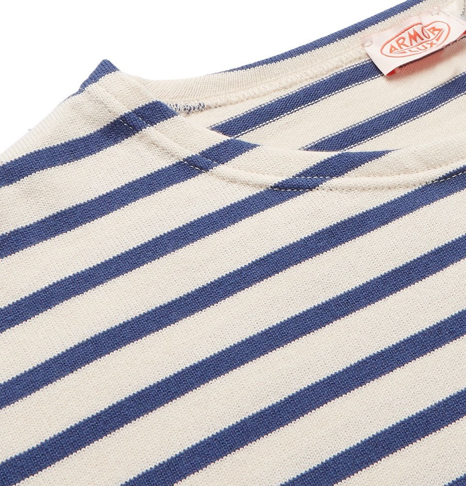 Armor Lux - Striped Cotton-Jersey T-Shirt - Cream Armor Lux