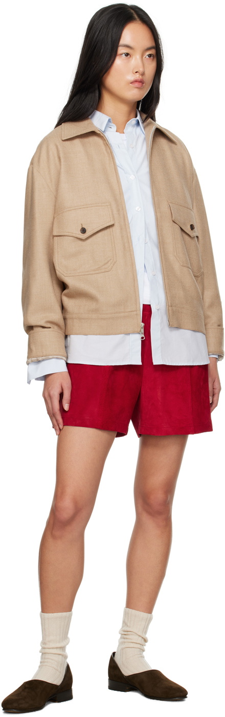 Carter Young Beige Harrington Jacket