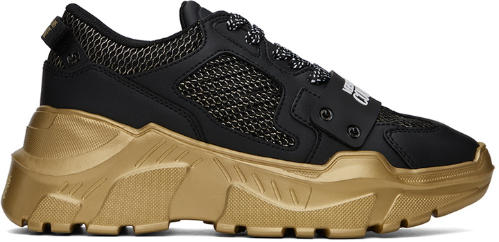 Photo: Versace Jeans Couture Black Speedtrack Sneakers