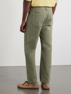 Mr P. - Edward Straight-Leg Linen Trousers - Green