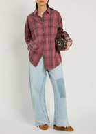 B Sides Vintage Reworked Culotte Panelled Wide-leg Jeans Indigo