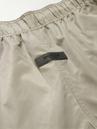 FEAR OF GOD ESSENTIALS - Straight-Leg Logo-Appliquéd Shell Shorts - Brown