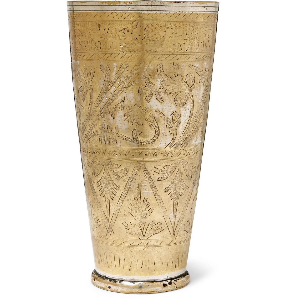 Roman & Williams Guild - Brass Lassi Vase - Gold Roman & Williams