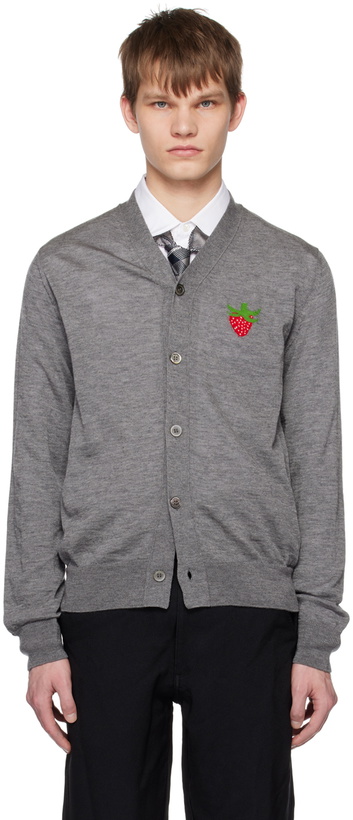 Photo: Comme des Garçons Shirt Gray Brett Westfall Edition Cardigan