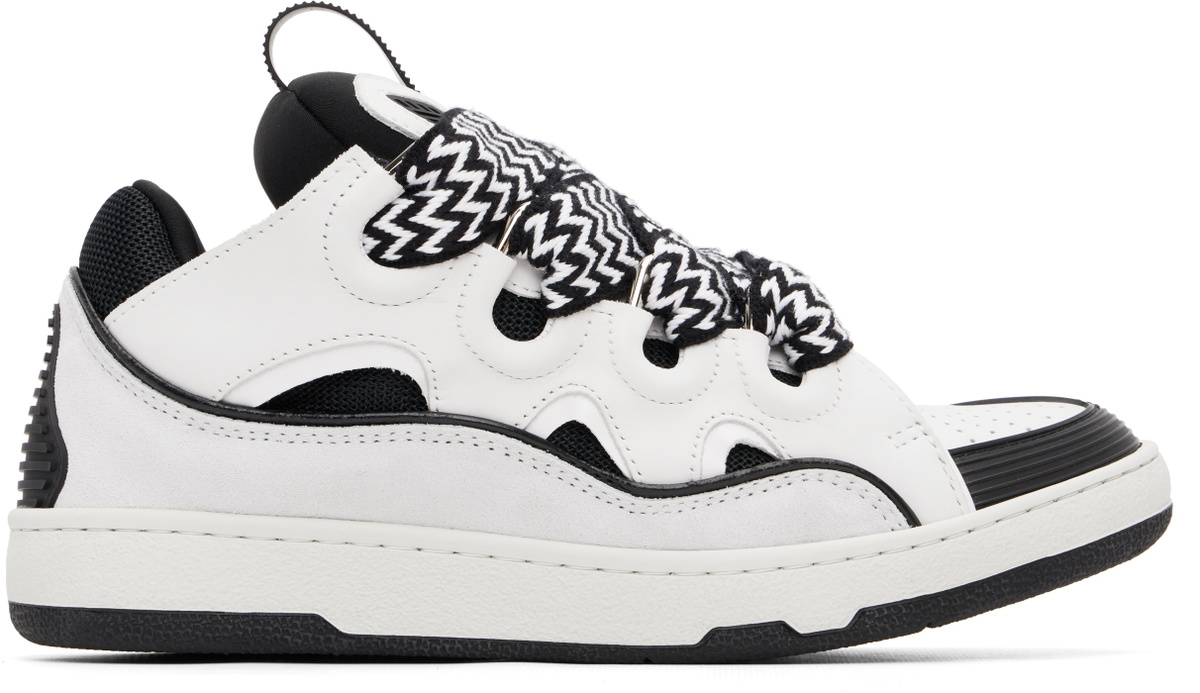 Lanvin White Curb Sneakers