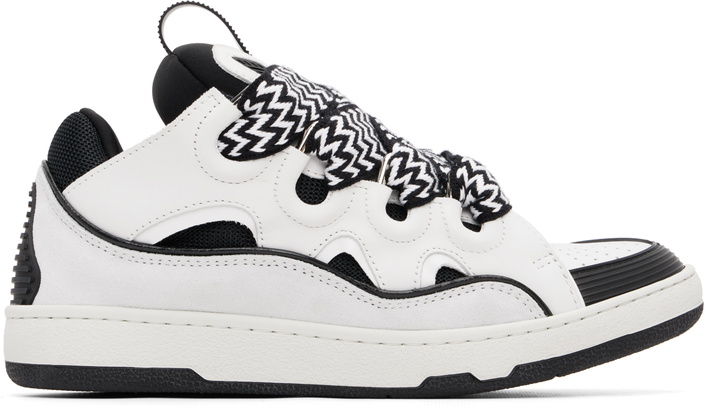 Photo: Lanvin White Curb Sneakers
