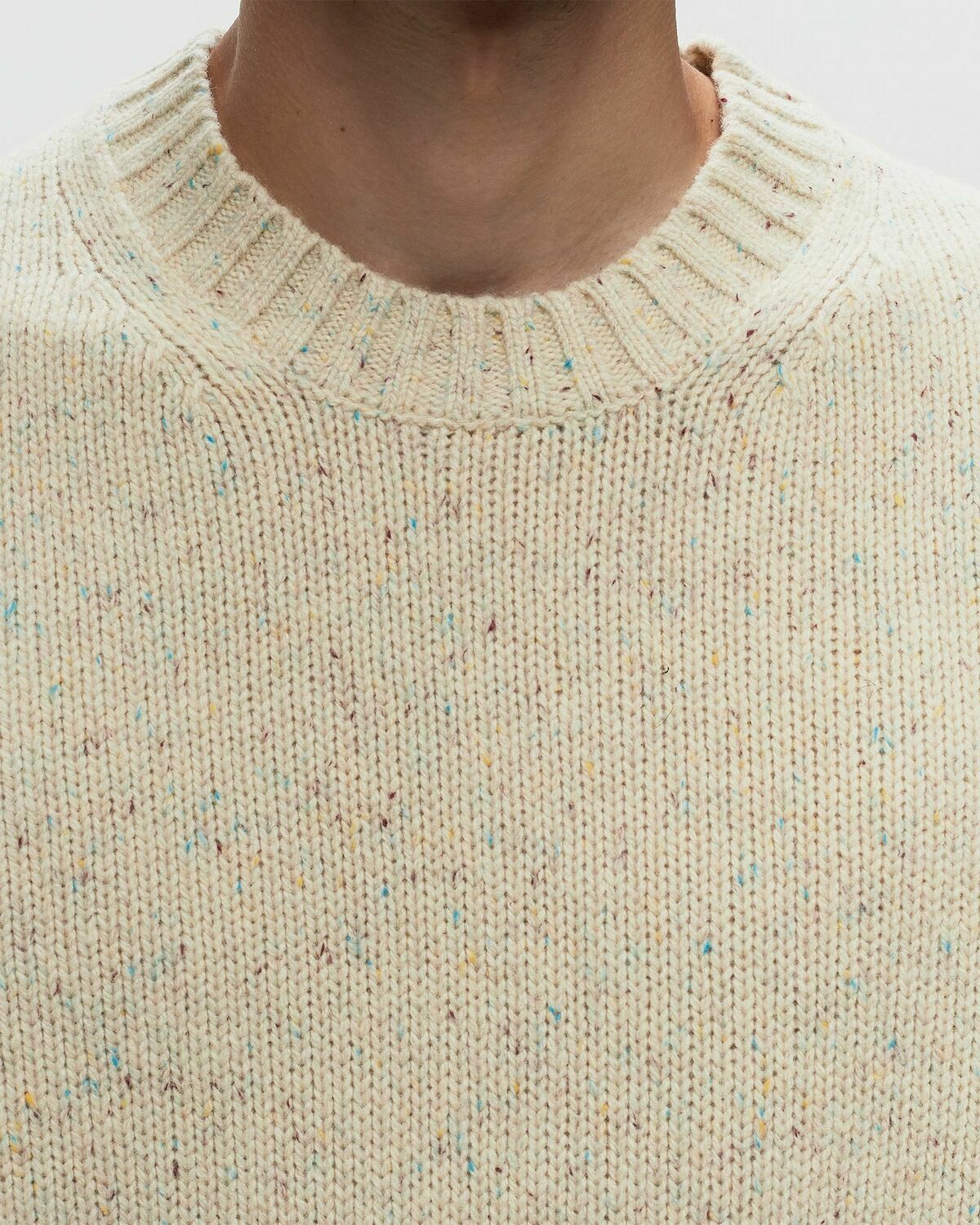 Les Deux Gary Fleck Wool Roundneck Beige Pullovers