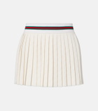 Gucci GG jacquard pleated miniskirt