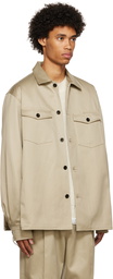 sacai Beige Cotton Shirt