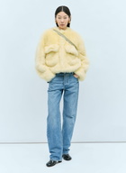 Bottega Veneta Shearling Cropped Jacket