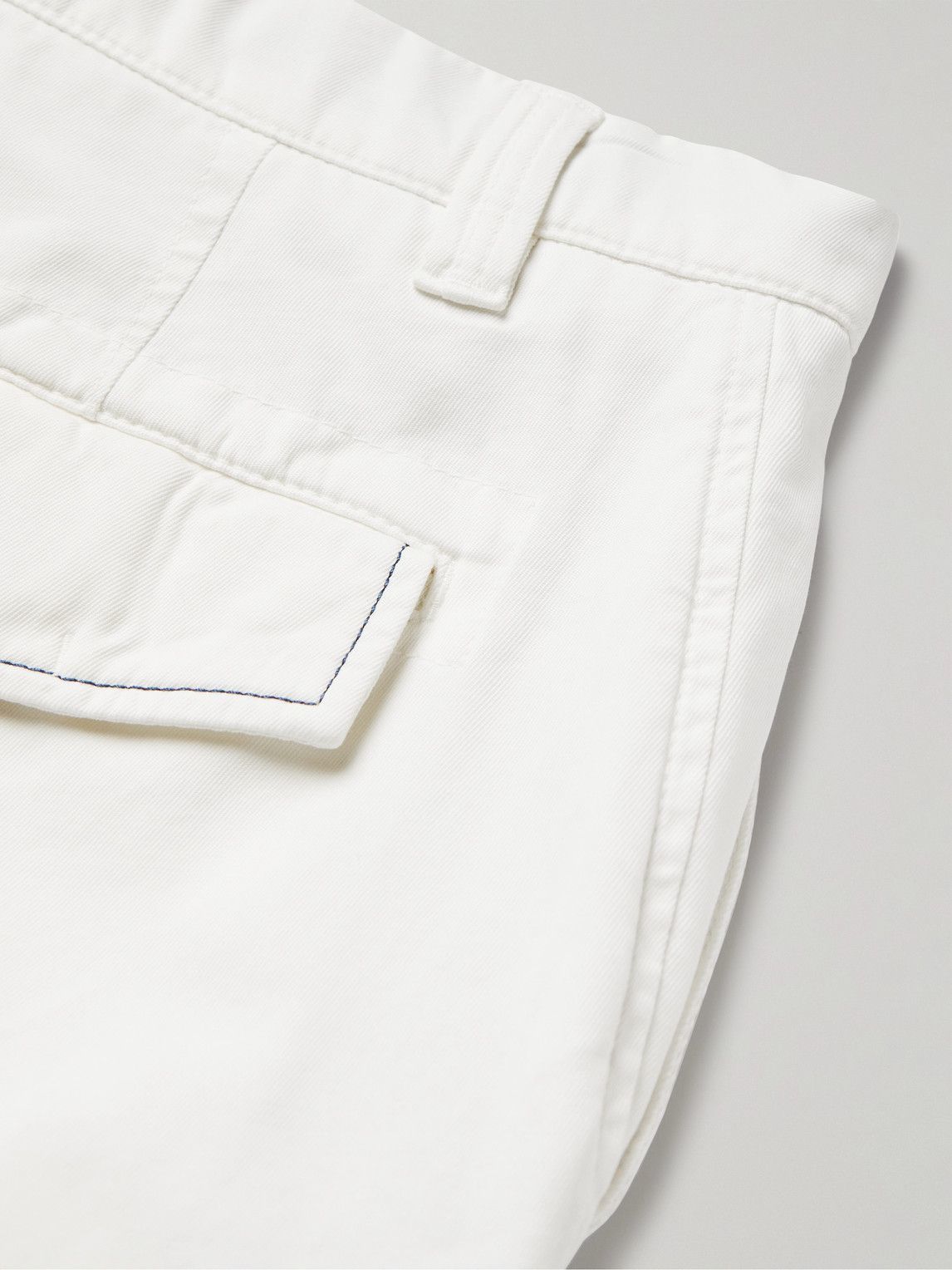Short Cargo Brunello Cucinelli Coton Off-white - Fait Main En Italie - Taille Sur Mesure - Neuf Avec étiquettes
